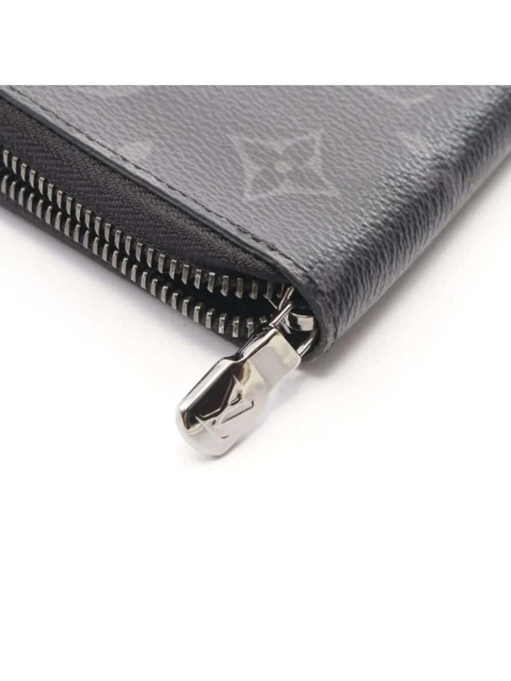 Louis Vuitton Round Wallet Zippy Vertical Monogram Eclipse Leather